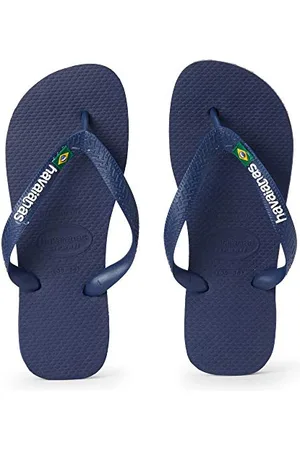 Havaianas Unisex Kinder Brasil Logo (Mini Me) Zehentrenner, Blau , 25/26 EU