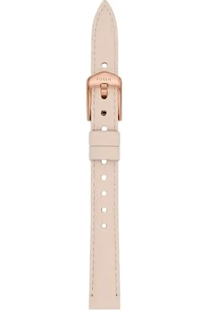 Fossil Uhrenband für Damen 12 mm LiteHide-Leder nude, S121031