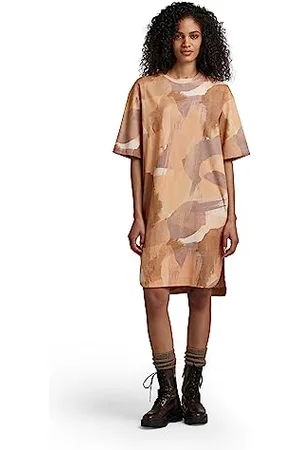 G-Star RAW Damen Boxy U Tee Allover Kleid