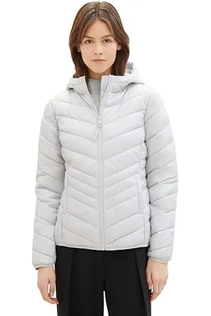 TOM TAILOR Damen Lightweight Steppjacke mit Kapuze, , M