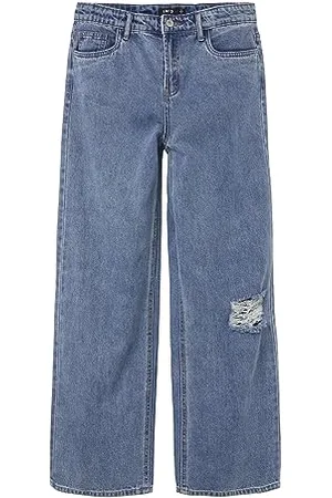 NAME IT Mädchen Nlfnoizza Dnm Hw Straight Pant Noos Jeans, , 152 EU
