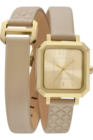 Armani Exchange Watch for Women, Quartz Movement and 40mm Case Size with Stainless Steel, Leather or Silicone Strap