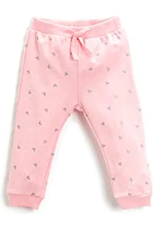 Koton Baby - Mädchen Cotton Jogger Elastic Waistband Heart Printed Detail Sweatpants, , 6-9 Monate EU