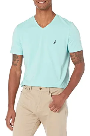 Nautica Herren Short Sleeve Solid Slim Fit V-neck T-shirt T Shirt, , XL EU