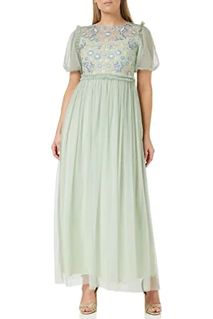 Frock and Frill Damen Blumenstickerei Kleid für besondere Anlässe, , 40