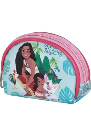 Disney Vaiana Family-Casual Oval Geldbörse, Blau, 12 x 9 cm