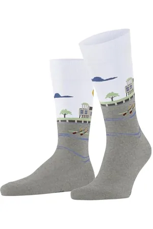 Burlington Herren Socken Henley M So Baumwolle gemustert 1 Paar, , 40-46