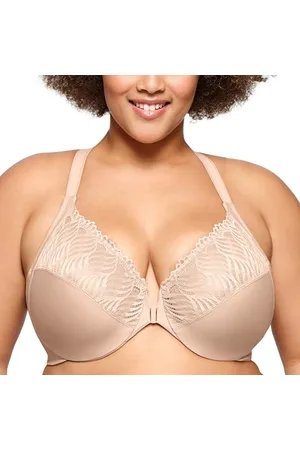 Glamorise Wonderwire-Vorderverschluss-T-Rücken-BH NR. 1307Haut,80G