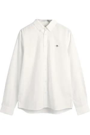GANT Unisex Shield Oxford BD Shirt, White, 134-140