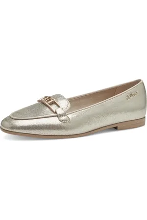 QS by s.Oliver Damen Slipper Elegant Leicht, Gold , 37