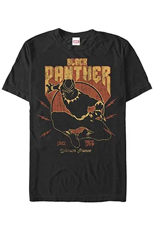 Marvel Unisex Avengers Classic Lighting Panther Organic Short Sleeve T-shirt, , S