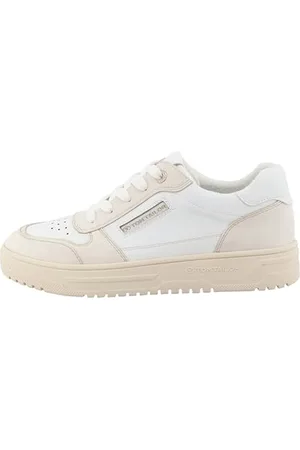 TOM TAILOR Damen 7490010019 Sneaker, White-Cream, 42 EU
