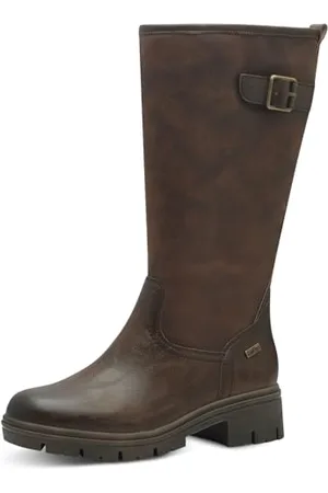 Jana Damen Winterstiefel ohne Absatz Wasserabweisend Vegan, Braun , 38 EU
