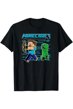 Minecraft Steve & Creeper Run Run Run T-Shirt