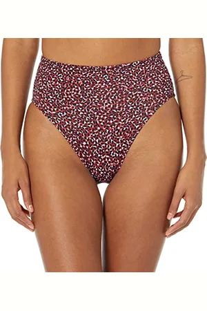 Amazon Damen Bikinihose mit Hohem Bund und Hohem Beinausschnitt, , 46