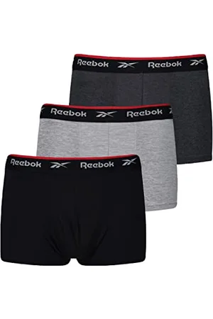 Reebok Herren Redgrave Badehose, Black/Charcoal/Grey Marl, Medium