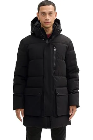TOM TAILOR Herren Parka mit Abnehmbarer Kapuze, , XL