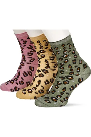 ONLY Damen Onlsandra Jaquard Sparkle Sock 3-pack, , Einheitsgröße