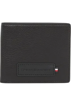 Tommy Hilfiger Herren Geldbeutel Premium Mini Wallet aus Leder, Schwarz (Black), Einheitsgröße