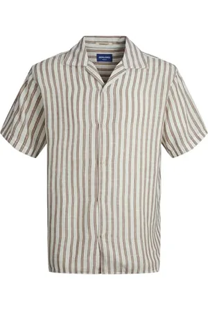 JACK & JONES Jornoto Stripe Resort Shirt Ss Sn
