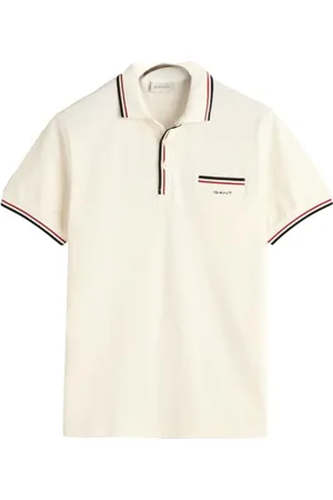 GANT 2-col Tipping Pique Short Sleeve Polo M