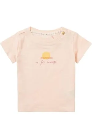 Noppies Baby Baby-Mädchen Girls Tee Nanuet Short Sleeve Chest Print T-Shirt, Creole Pink-P686, 62