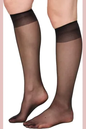 Nur Die Damen Matt Fein Kniestrümpfe 621802, 20 DEN, Gr. One size, ( 94)
