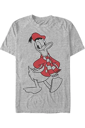 Disney Unisex Mickey Classic Donald Holiday Fill Organic Short Sleeve T-shirt, , M