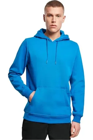 Build Your Brand Herren Heavy Hoody Jacke, Blau ( 01495), X-Large
