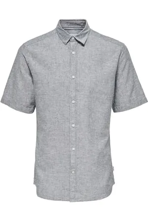 Only & Sons Herren Freizeit Hemd ONSCAIDEN Slim Fit XS S M L XL XXL Blau, Größe:S, Farbe: 22009885