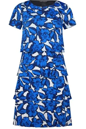Betty Barclay Damen 1555/2615 Kleid, Blau, 38 EU