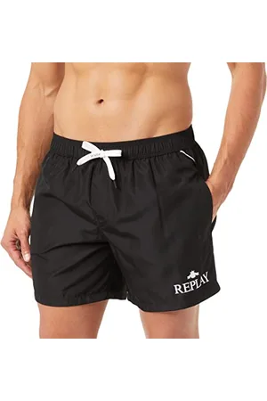 Replay Herren Badehose mit Kordelzug, (Schwarz), S