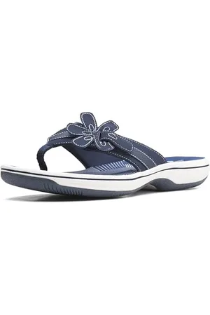 Clarks Damen Brinkley Flora Flipflop, Navy, 36 EU