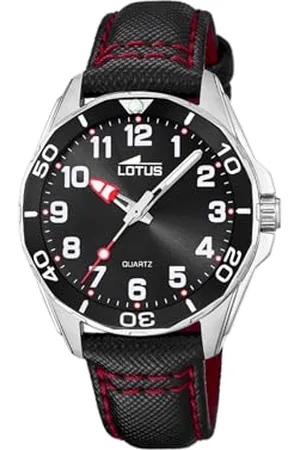 Lotus JUNIOR Uhr für Kinder in der Farbe mit Armband aus Leder, Wasserdichtigkeit: 5 bar, Gehäusedurchmesser: 36 mm, 18861/2