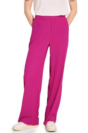 Street one Damen A377772 Crinkle Wide Leg Hose, , 42W x 30L
