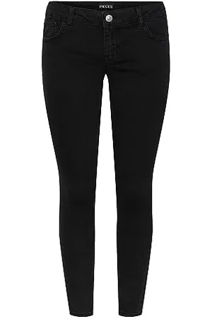Pieces® Damen Pcpeggy Lw Skinny Ank Blc Jeans Noos Cp, , S / 32L