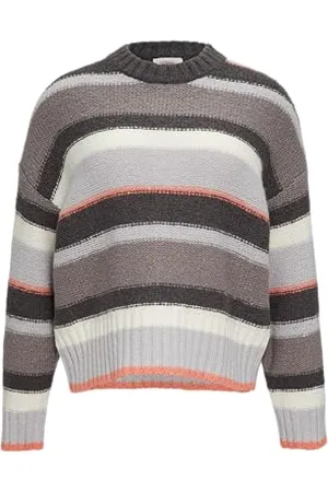 QS by s.Oliver Gestreifter Pullover im Relaxed Fit 44