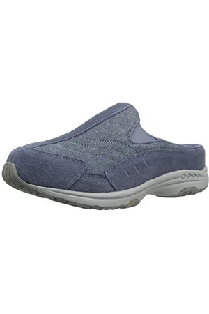 Easy Spirit Damen Traveltime303 Hausschuh, Hellblau-Denim, 37 EU X-Weit