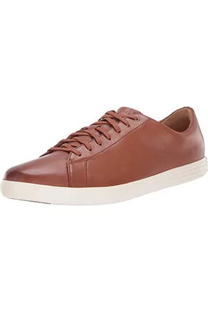 Cole Haan Herren Grand Crosscourt Sneaker, Braun (Tan Leather Burnsh Tan), 43.5 EU
