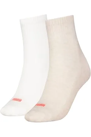 PUMA Damen Heart Logo Recycled Cotton Sock, Oatmeal/White/Peach, 39-42 EU