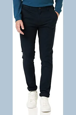 Farah Herren ENDMORE Chino Twill Casual Pants, (True Navy), 32 W / 32 L