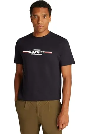 Tommy Hilfiger Hilfiger Chest Stripe Tee Langarmhemd Herren, , 3XL