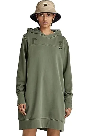 G-Star RAW Damen Gamma Sigma Loose Hooded Sweat Kleid, , XS