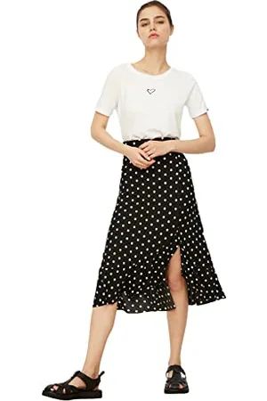Trendyol Damen Multi-coloured Patterned Fried Skirt, Mehrfarbig, S EU