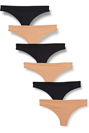 Amazon Damen Mikrofaser-Unterwäsche (Hipster & String, auch in großen Größen erhältlich), 6er-Pack, , 36