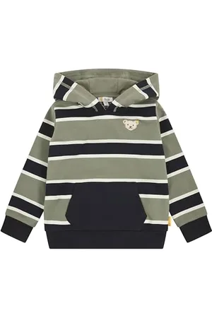 Steiff Sweatshirt EU Größe 122 , Jungen Langarm-Sweatshirt, Longsleeve für Kinder, Pullover langärmelig, Kinderoberteil, ideales Basic Shirt, bequem und weich, waschmaschinenfest
