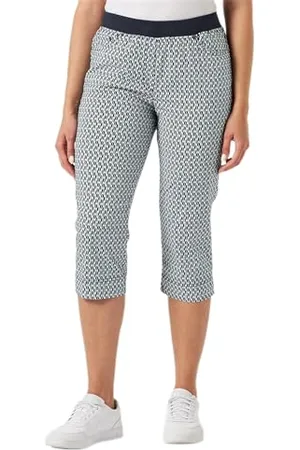 Brax Damen Pamina Colored Dot Print Mode Capri, , 29W x 30L