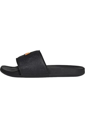 adidas Unisex ADILETTE COMFORT SLIDES, Core Black/Core Black/Crew Orange, 38 EU