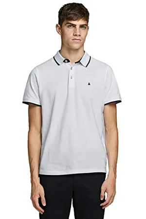 JACK & JONES Male Poloshirt Klassisches LWhite