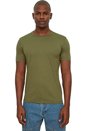 Trendyol Herren Männlicher Basic Slim Fit Runder Kragen Kurzarm T-shirt T-Shirt Westlich, , XXL